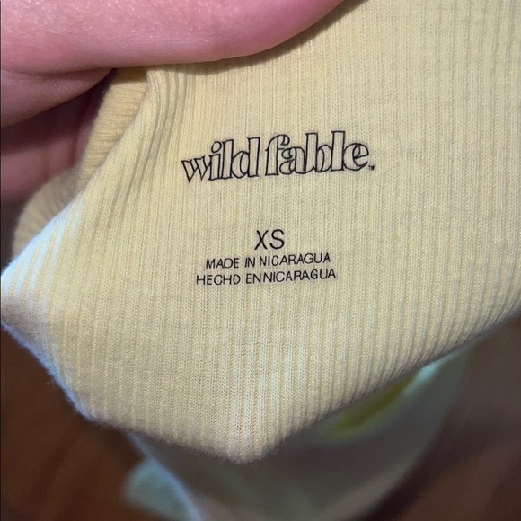 Light Yellow Ribbed Tank Top - Picture 2 of 3